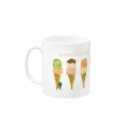 SORAHANAのhappy ice cream Mug :left side of the handle