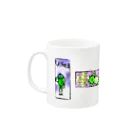 和玄堂suzuri店のカエルいろいろＢ Mug :left side of the handle