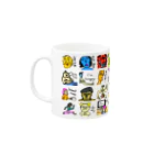 HANAGE WORKSのキャラ濃すぎピーポー Mug :left side of the handle