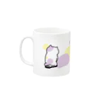 ふるえるとりのほめてくれるねこちゃん Mug :left side of the handle