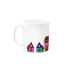 Yokokkoの店のColorful Buildings Mug :left side of the handle