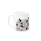 SHOP BØWNTENの犬ブロック Mug :left side of the handle