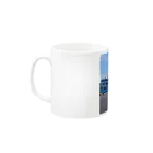 富士山グラフィックスの宮島口フェリー乗り場 Mug :left side of the handle