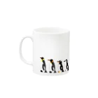 コンぎつねデザイン工房の日本で飼育されているペンギン１１種 Mug :left side of the handle