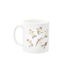 piro piro piccoloのjumping duckling Mug :left side of the handle