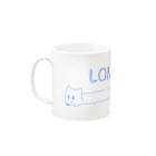 ねこたん うさぎのながーいねこ Mug :left side of the handle