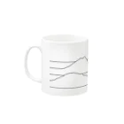 上村商店のJapanese mountains Mug :left side of the handle