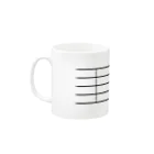 アイジロタウン出張販売店の全休符（黒字） Mug :left side of the handle