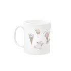 チンチラ雑貨MarkCrownのチンチラとIceCream Mug :left side of the handle