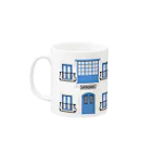 Naoのミコノス島の建物風〜MYKONOS〜 Mug :left side of the handle