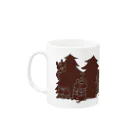 shirokumasaanのクリスマス限定　もみの木（チョコレート） マグカップの取っ手の左面