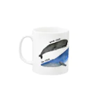 uminomadoのクジラまみれ Mug :left side of the handle