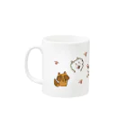 CAFE O MILKのいろんな動物せいぞろい Mug :left side of the handle