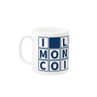 短歌＆仮想通貨モナコインマガジン「もな歌」のI Love Monacoin Mug :left side of the handle