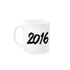 HAPPY 2016の2016 正月グッズ FAT BLACK NEW YEAR 2016 Mug :left side of the handle