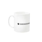 flip flapのDE no TAMA Mug :left side of the handle