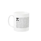 理系の円周率2221桁 Mug :left side of the handle