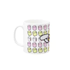 N子の絵日記の私はマシュマロが大好きです！(いっぱい) Mug :left side of the handle