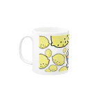 N子の絵日記の私はレモンティーが大好きです！(レモンシャワー) Mug :left side of the handle