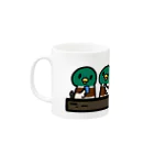 庭にくるコトリからのマガモちゃんママトーク withパパ Mug :left side of the handle