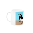 猛禽族のてくてくセキレイ Mug :left side of the handle