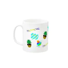 Yokokkoの店のトロピカル＆パイナップル🍍 Mug :left side of the handle