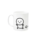 mame&coのまるいのマグカップ（走る＆待つ） Mug :left side of the handle