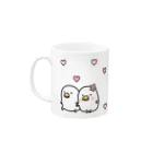 mame&coのうるせぇトリマグカップ（恋愛編） Mug :left side of the handle