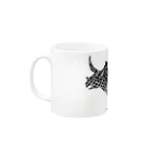 新谷べにのトリケラトプス Mug :left side of the handle