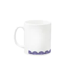 PISTACHOnのブルーレース Mug :left side of the handle