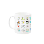 ペニーのお店のひとことコップ１ Mug :left side of the handle