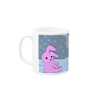 satiexitのうさぎのパジャマの女の子 Mug :left side of the handle