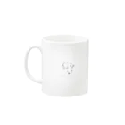 Nokkoのアンモナイト狐 Mug :left side of the handle