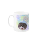 Cat Cafe ねころびの夢見るきよもり Mug :left side of the handle