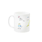 KAERUCAFE SHOPのインコ Mug :left side of the handle