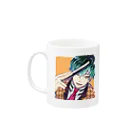 イノシンの開眼ささらマグカップ Mug :left side of the handle