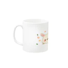 Ms.お茶会の春風そよぐウサギさんと仲間たち Mug :left side of the handle