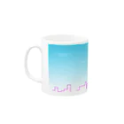 つめくさカップ店の空 Mug :left side of the handle