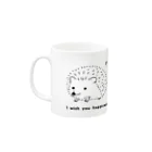 ニーニSHOPのちょうちょとハリネズミさん Mug :left side of the handle