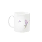 友風子のラベンダーうさぎ Mug :left side of the handle