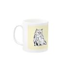 LalaHangeulのそら色の瞳の猫 Mug :left side of the handle