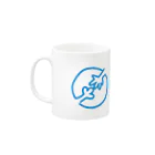 nowhitonの【DOGGYM Shake!】 シンプルロゴ Mug :left side of the handle