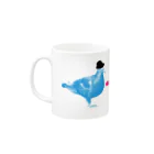 はとやの帽子をかぶった鳩 Mug :left side of the handle