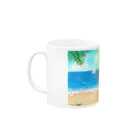 そらまめの海の一日 Mug :left side of the handle