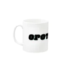 おぽたろうSHOPのopotaro_ph ロゴグッズ　グリーン Mug :left side of the handle