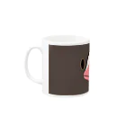 雁花工房（寄付アイテム販売中です）のマガンFace Mug :left side of the handle