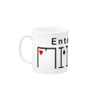 Entertainer MIKIYAのEntertainer MIKIYAロゴ Mug :left side of the handle