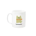 CRAB CLUBのイヌ Mug :left side of the handle