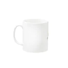 NPO法人子育て応援隊 ココネットあおもり　応援グッズのココネットあおもりファミリー Mug :left side of the handle