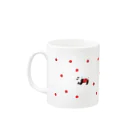 Panda factoryのパンダカーとりんご飴 Mug :left side of the handle